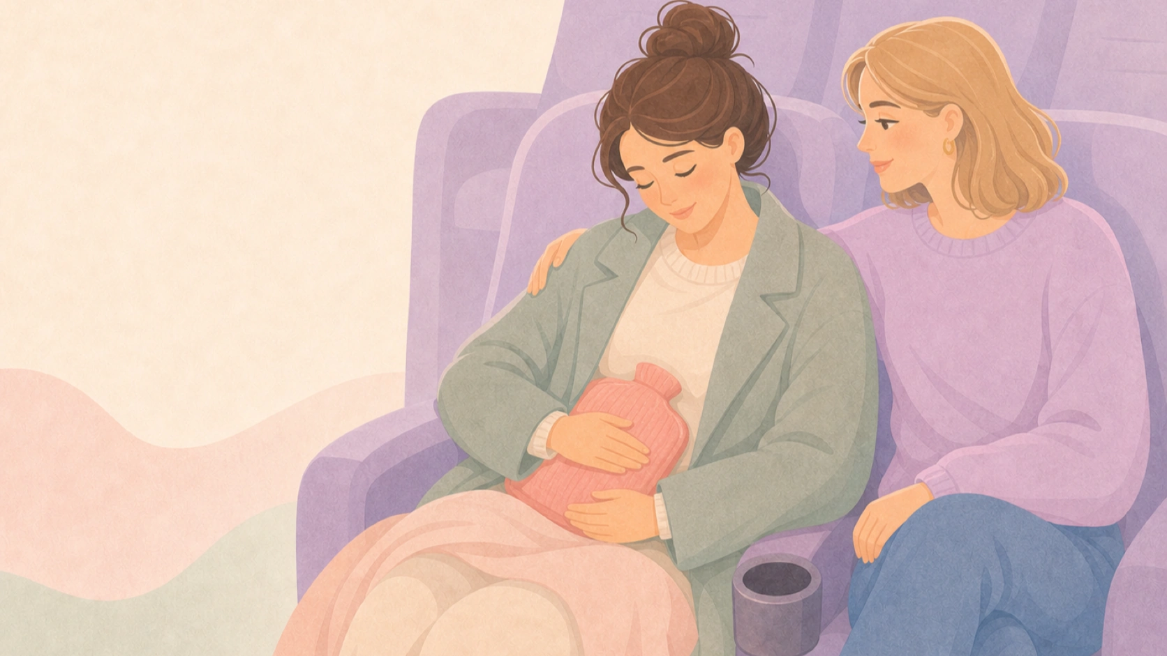 FlowHer article cover: How to ease period pain