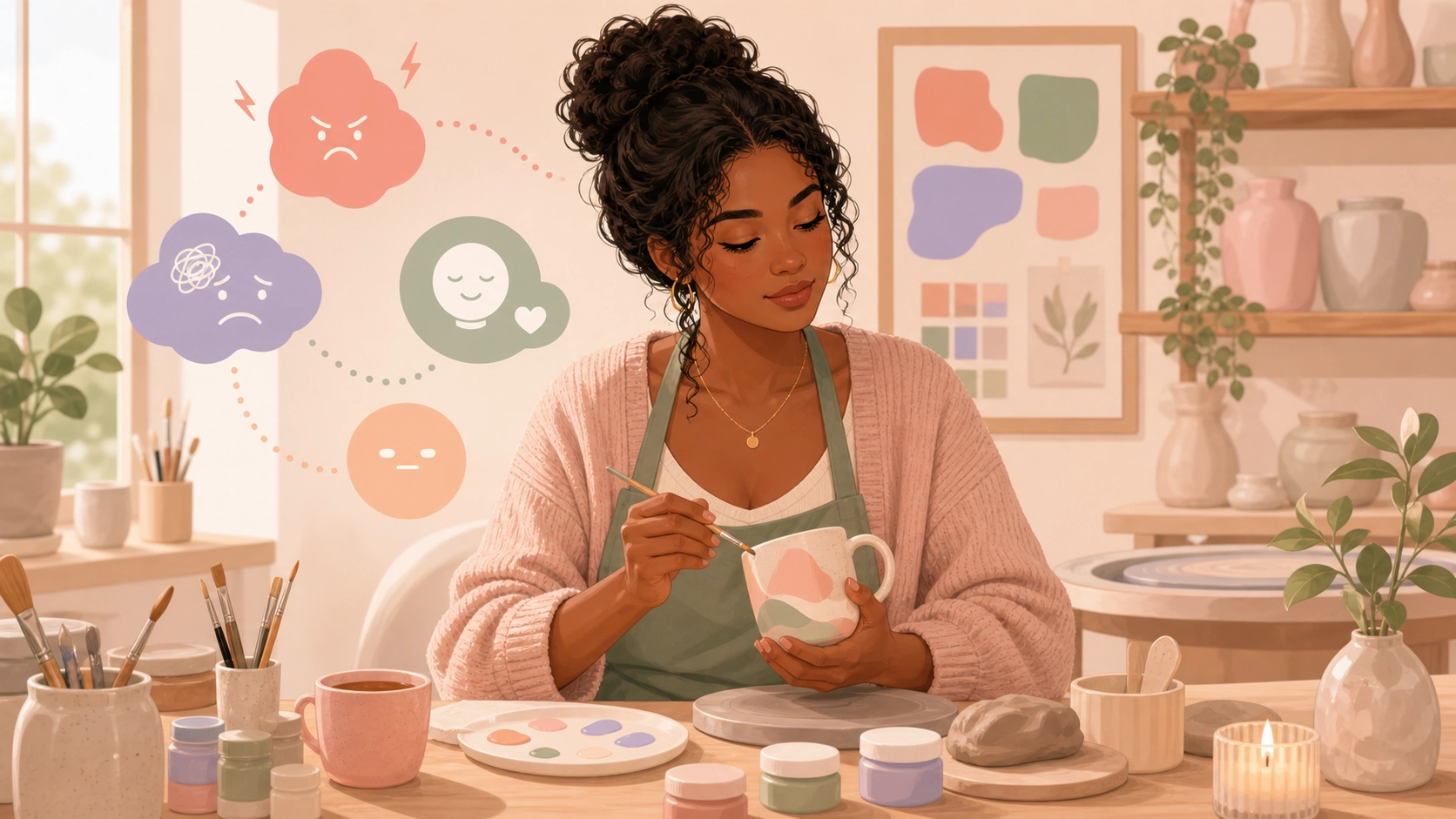 FlowHer article illustration: premenstrual emotional regulation