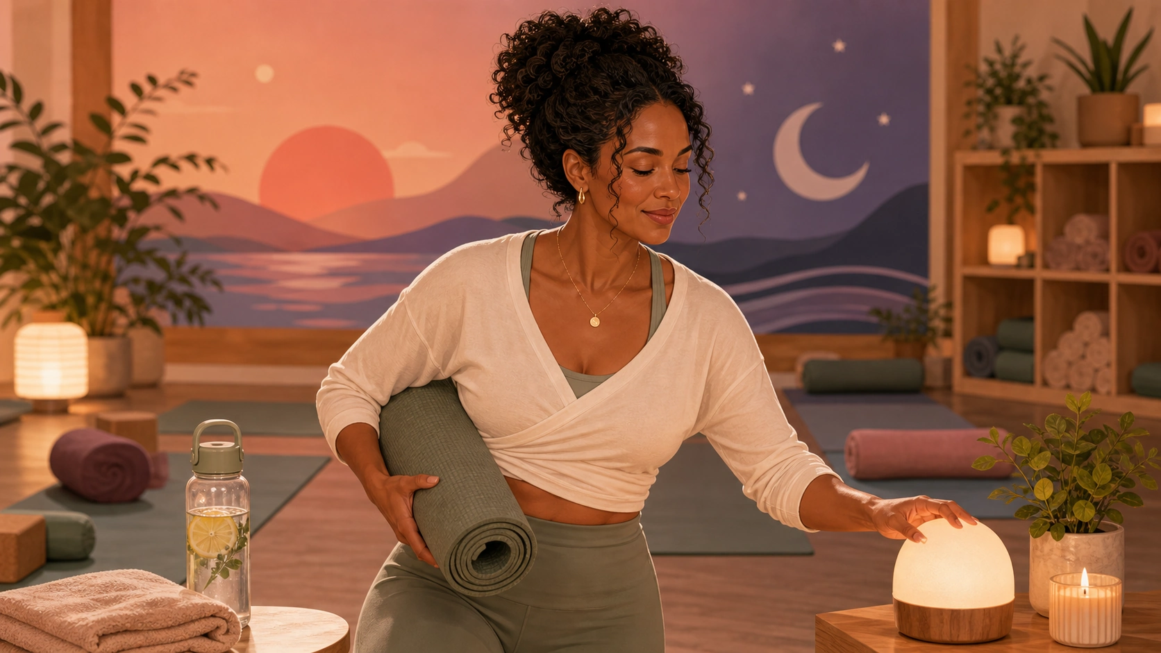FlowHer article illustration: building a regular sleep routine