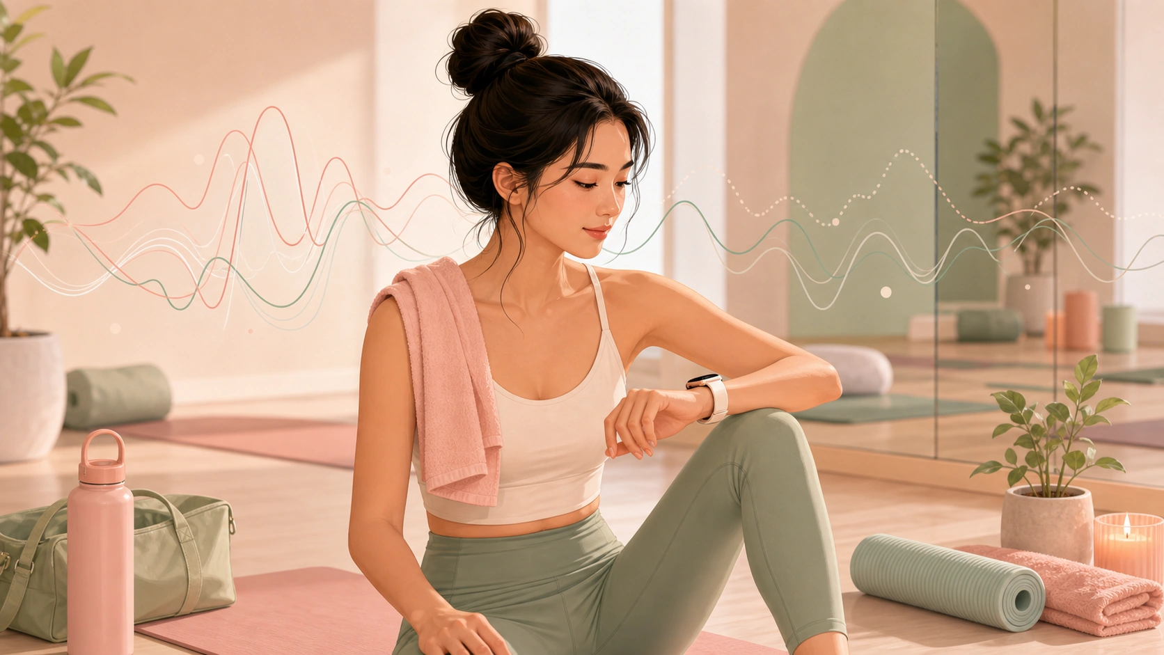 FlowHer article illustration: HRV variation and recovery